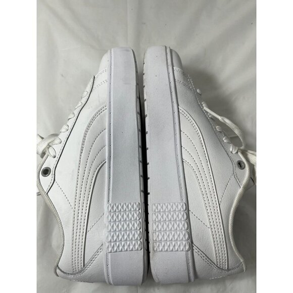 PUMA Smash Platform V2 Triple White Women's Sneakers Size 8 - Picture 7 of 16